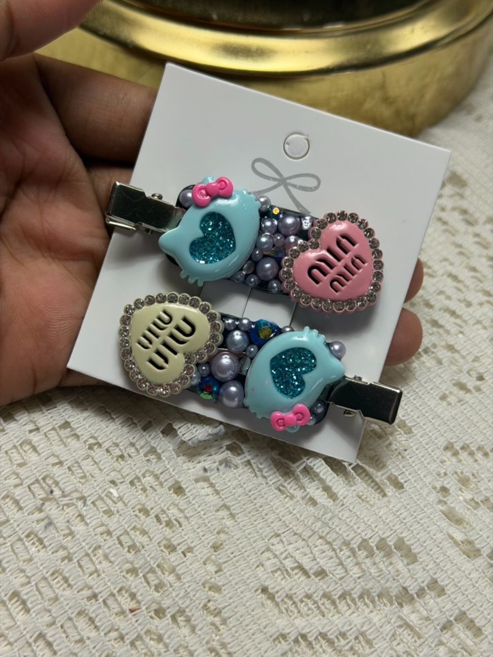 Miu Handmade Junk Hair Clip Set